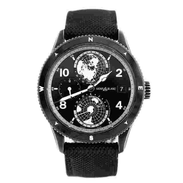 Montblanc 1858
                           
                                 Geosphere UltraBlack Steel Black Dial 42mm 128257 Full Set