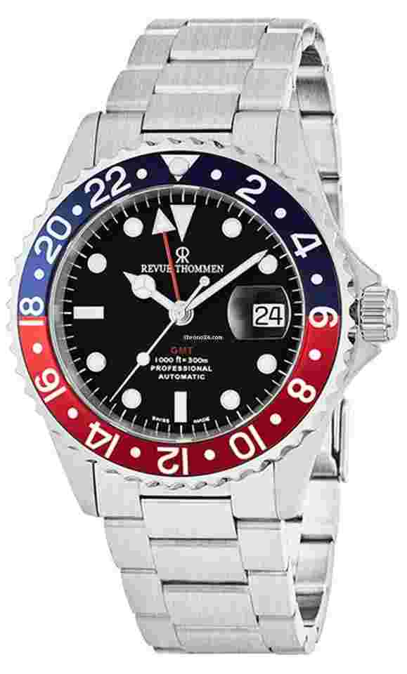 Revue Thommen 175722135 Steel Bracelet Wrist Watch for Men