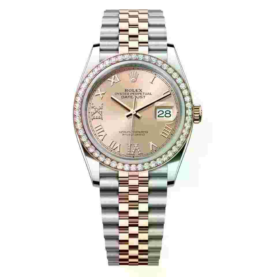 Rolex Datejust 36
126281RBR-0015 36mm Jubilee Two Tone Diamond Bezel Pink Roman Dial 2024