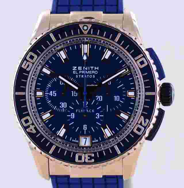 Zenith El Primero Stratos Flyback
                           
                                 Americas 18K Roségold Chronograph Flyback 45,5mm B+P