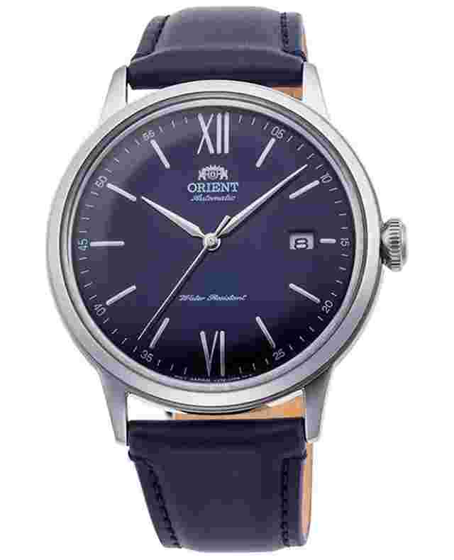 Orient Bambino
                           
                                 RA-AC0021L automatic men's watch 40.5mm blue dial leather band Hand-hacking