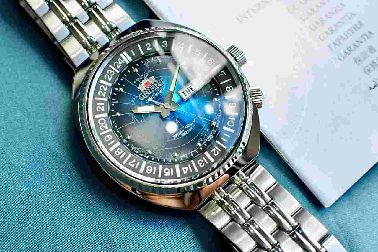 Orient Ra-aa0e03l19b 44mm Men's Stainless Steel Watch