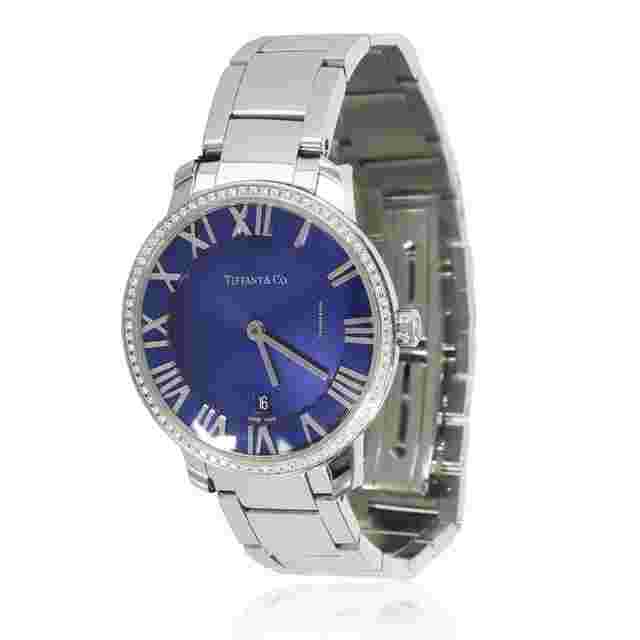 Tiffany Atlas
                           
                                 & Co. Atlas 2-Hand 34876193 Women's Watch in Stainless Steel 0.14 CTW