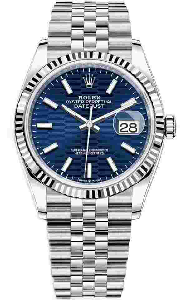 Rolex Datejust 36
Unworn Datejust 36mm Blue Motif Dial Jubilee Bracelet 126234