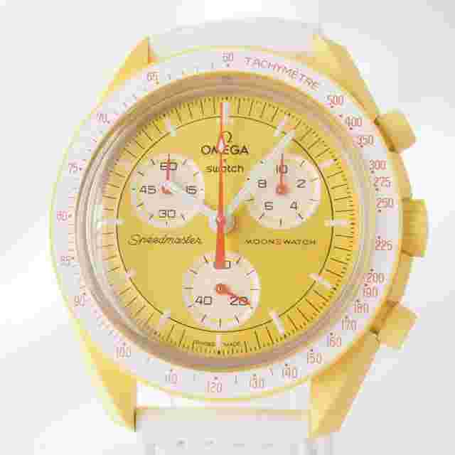 Omega
                           
                                 x Swatch Moonwatch Mission to The Sun SO33J100 Quartz Chronograph Box Mint
