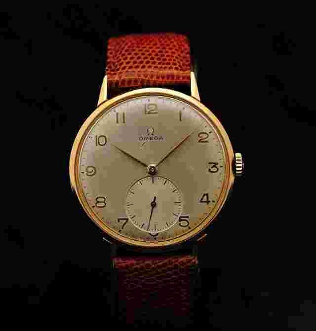 Omega Classic
                           
                                 Oversize Vintage Jumbo 50s 18 kt rose gold 37,5 mm manual cal 30T2 serviced