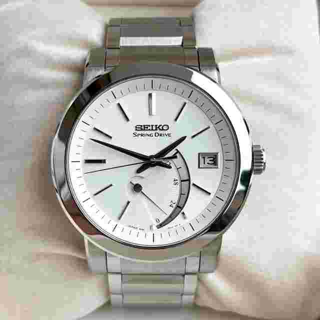 Seiko
                           
                                 Spring Drive SNR001 Cal. 5R65 Power Reserve Automatik Stahl Herrenuhr