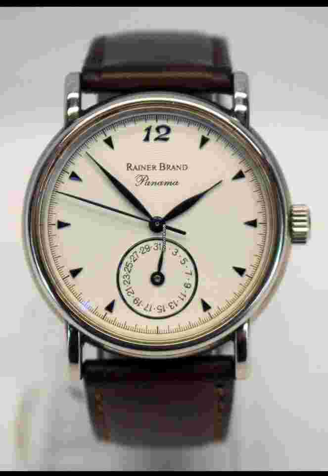Rainer Brand
                           
                                 PANAMA Automatic SUBDIAL Watch 36mm REF WMRB 11 Leather Strap