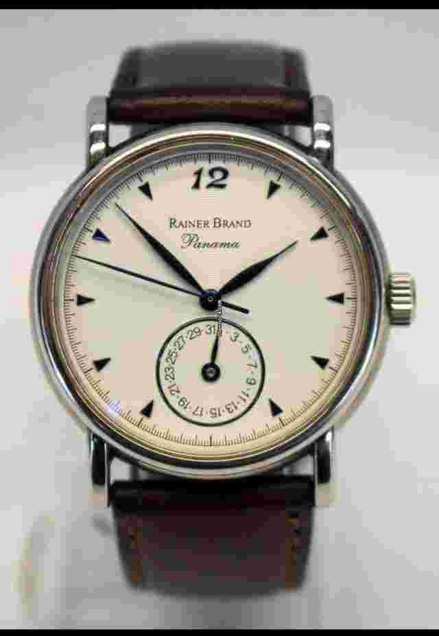 Rainer Brand
                           
                                 PANAMA Automatic SUBDIAL Watch 36mm REF WMRB 11 Leather Strap
