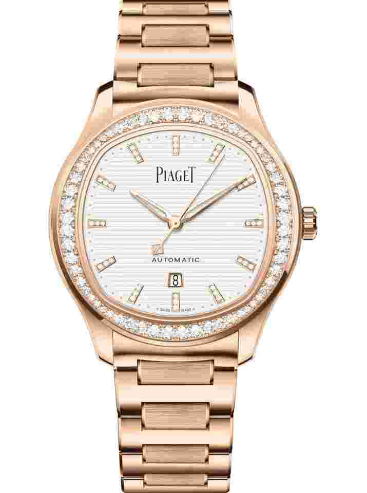 Piaget Polo
                           
                                 Date watch Rose Gold Silver Dial NEW UNWORN