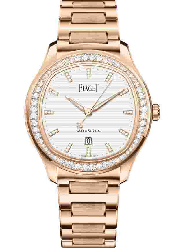 Piaget Polo
                           
                                 Date watch Rose Gold Silver Dial NEW UNWORN