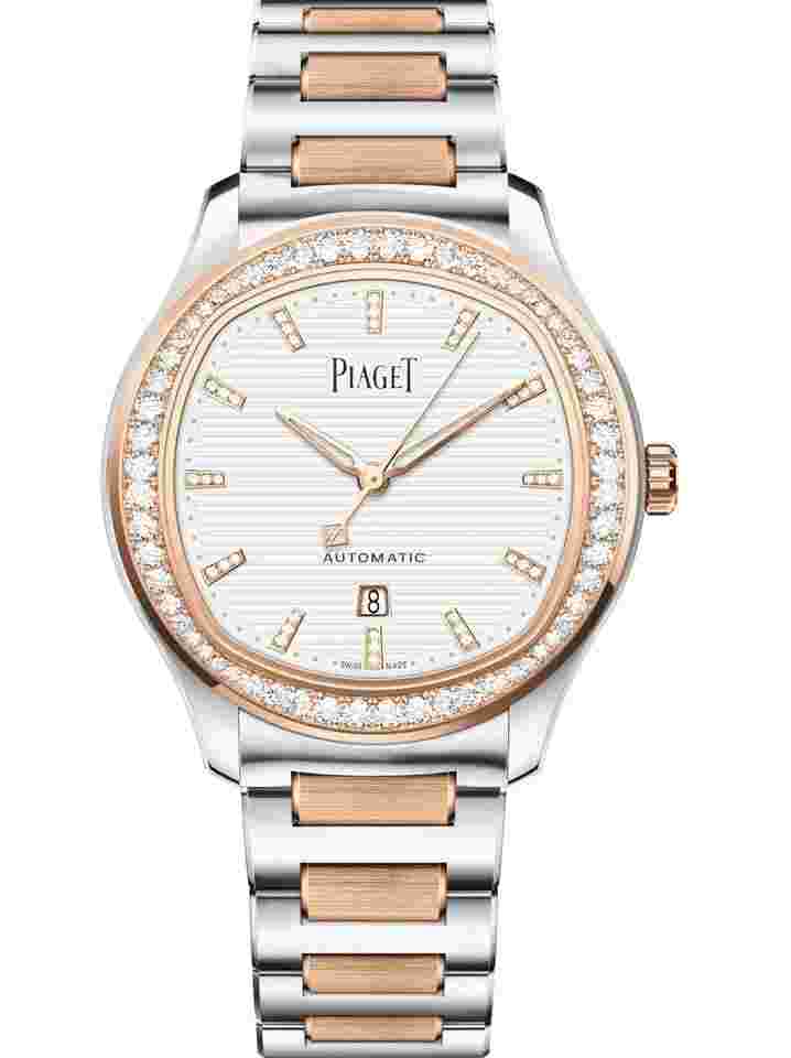Piaget Polo
                           
                                 Date watch Steel Gold Silver Dial NEW UNWORN