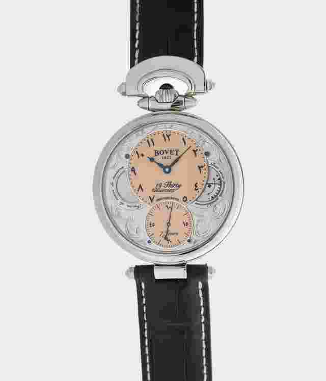 Bovet
                           
                                 19 Thirty Fleurier Salmon Arabic Dial