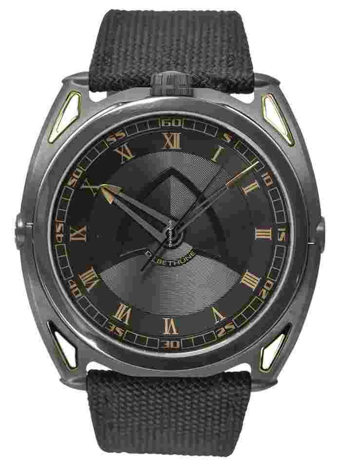 De Bethune
                           
                                 DB27 Titan Hawk "John Player Special" Polished Black Zirconium on Black Leather Strap with Black and Gold Dial Limited to 50