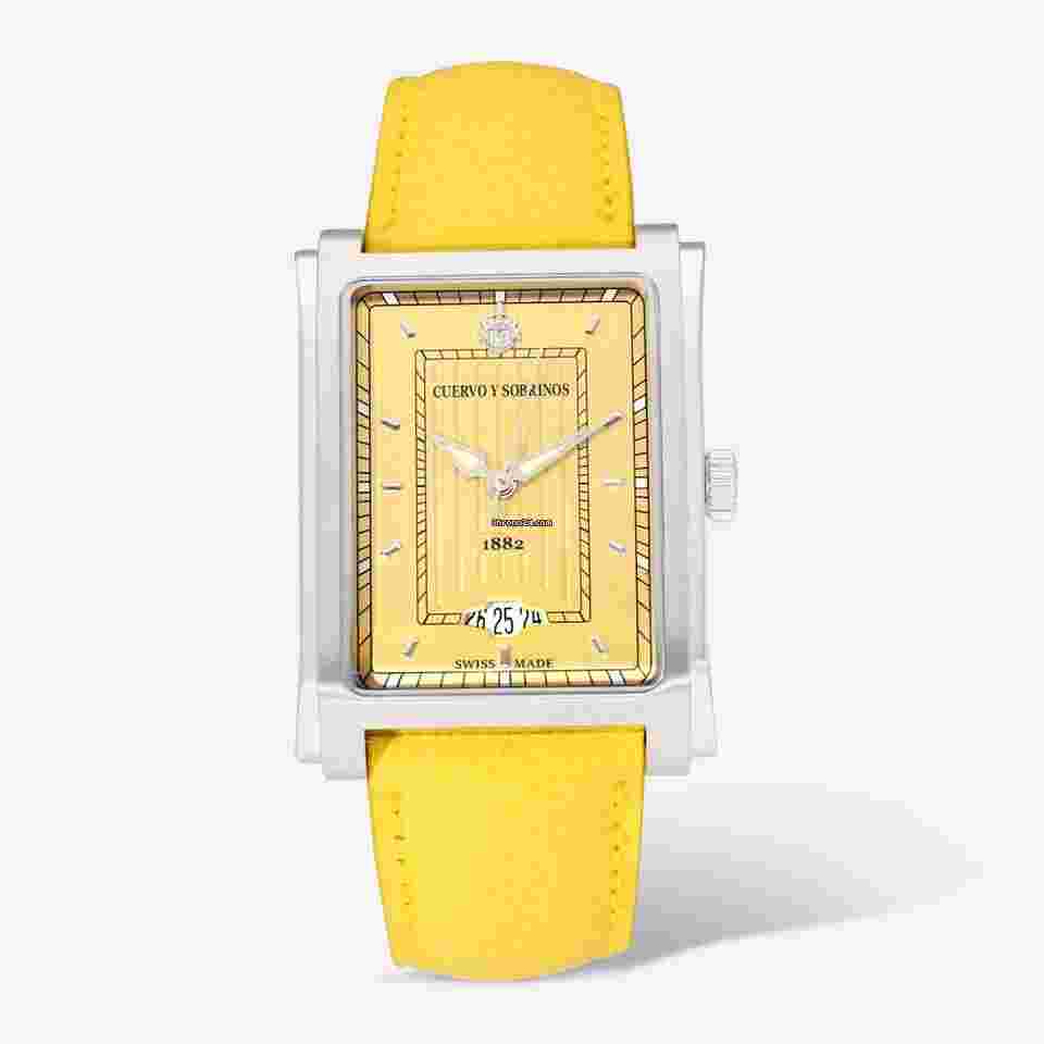 Cuervo y Sobrinos Prominente
Caramelo Stainless Steel 32 x 43mm Automatic Ladies Watch
