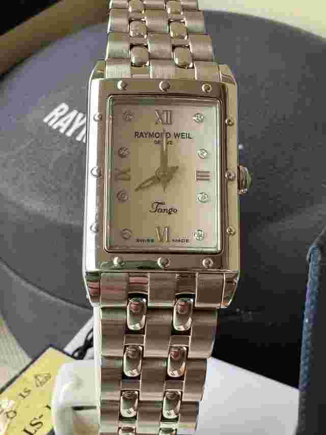 Raymond Weil CollectionTango White Mother of Pearl Dial Ladies - Diamonds Full Set - Nuovo mai indossato 
