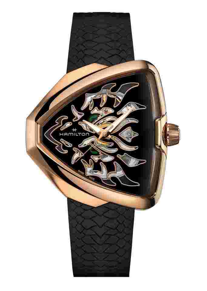 Hamilton Ventura
                           
                                 H24525332 Ventura Elvis80 Dragon PVD Rose Steel Wrist Unisex Watch