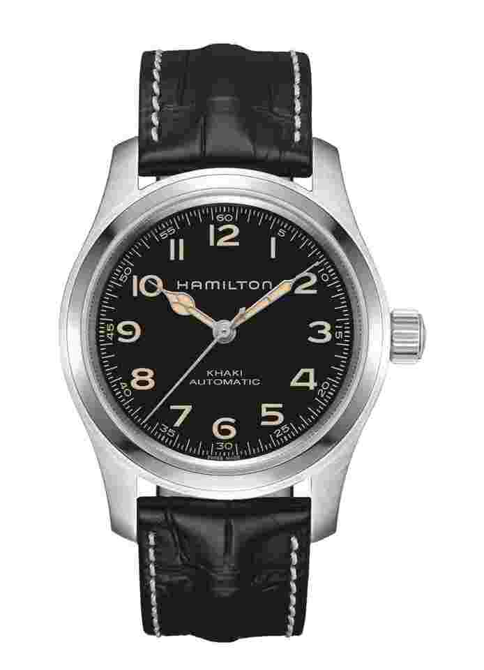 Hamilton Khaki Field Murph
                           
                                 H70605731 KHAKI FIELD MURPH 42 mm Black Dial Leather Auto Mens Watch