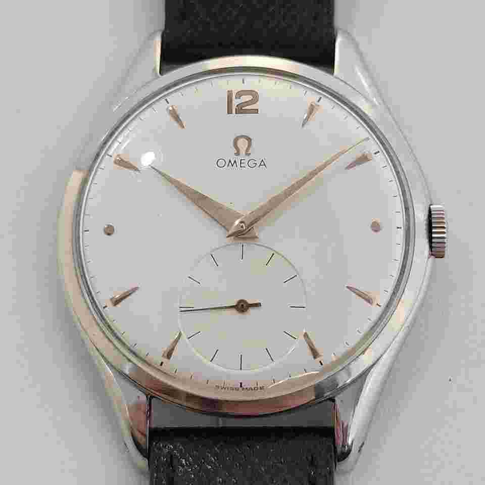 Omega Classic
Mens Omega Jumbo Subdial Ref 2505 20 Cal 265 38mm Hand Wind 1950s Vintage RA453