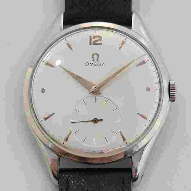 Omega Classic
                           
                                 Mens Omega Jumbo Subdial Ref 2505 20 Cal 265 38mm Hand Wind 1950s Vintage RA453