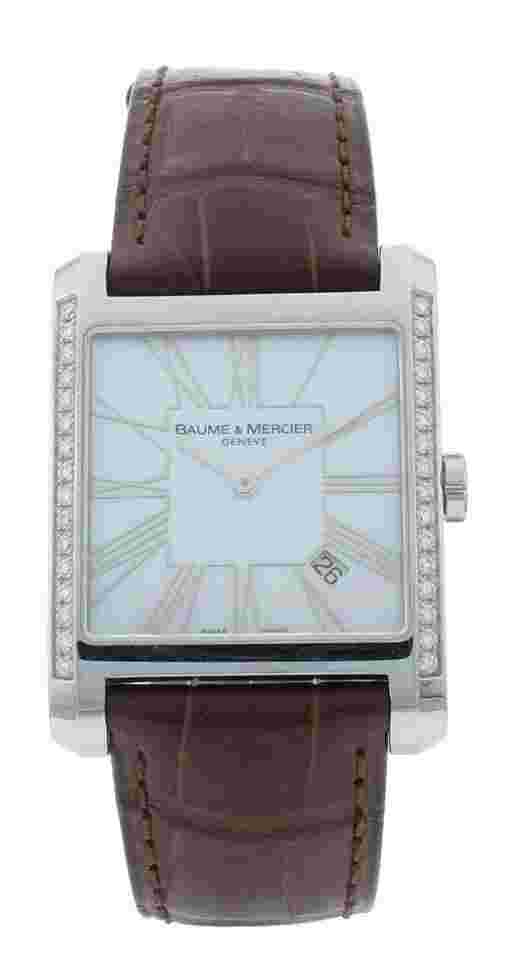 Baume & Mercier Hampton
                           
                                 39mm Quartz White MOP Dial Ladies Watch M0A08743