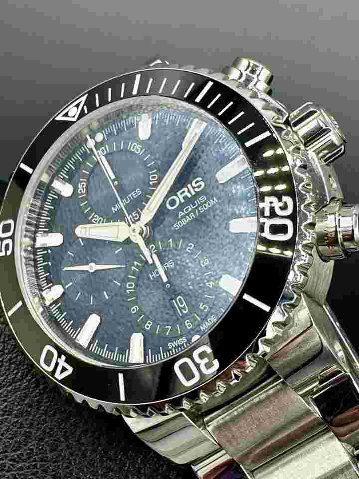 Oris Aquis Chronograph
7743 Blue Dial Swiss Automatic 45.5mm Stainless Steel