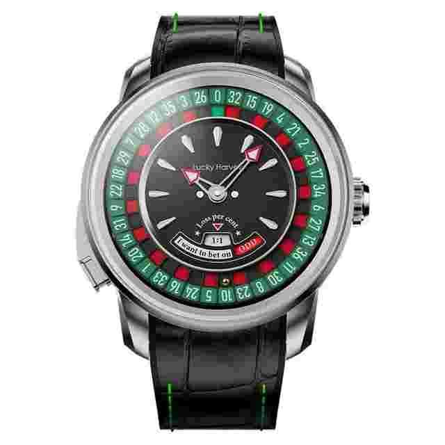 Lucky Harvey Funny European Roulette Game Dial Mechanical Watch for Men Automatic Sapphire 