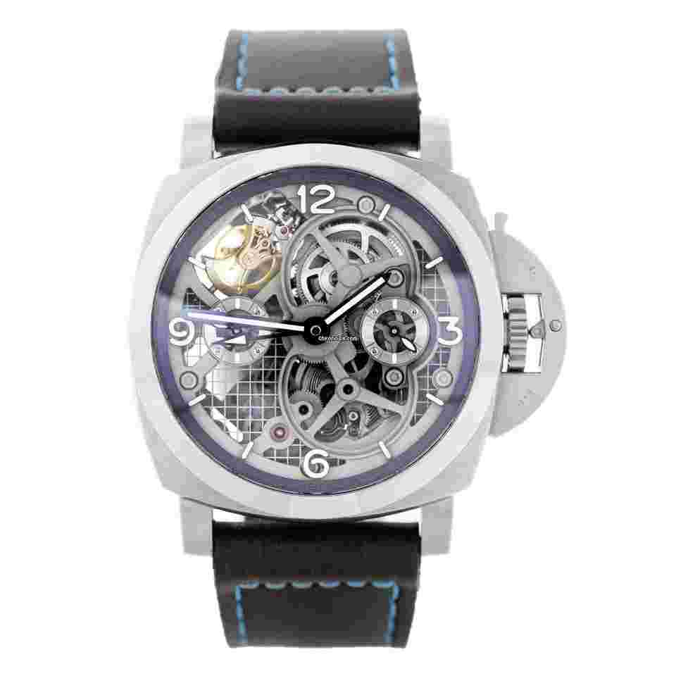 Panerai
                           
                                 Luminor Tourbillon GMT Titanium Skeleton Dial 47mm PAM00767