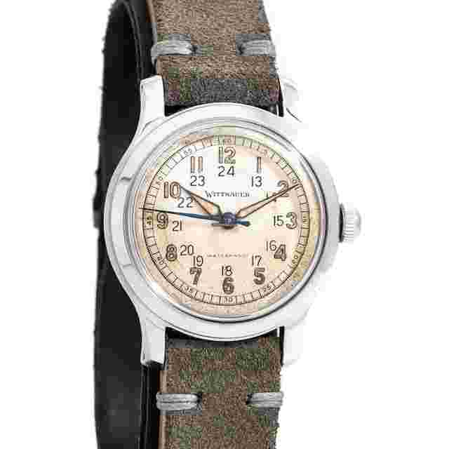 Wittnauer
                           
                                 1940's Vintage Wittnauer WWII Era Military Stainless Steel Watch ( 15161)