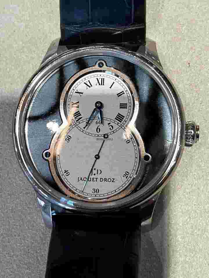 Jaquet-Droz Grande Seconde
                           
                                 White Gold - Limited to 1 of 1 On Black Alligator Strap with Psilomelane Dial