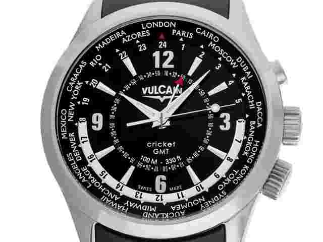 Vulcain Aviator
                           
                                 Cricket GMT Ref.100108.028 2012 Box&Beschreibung wie Neu Vintage