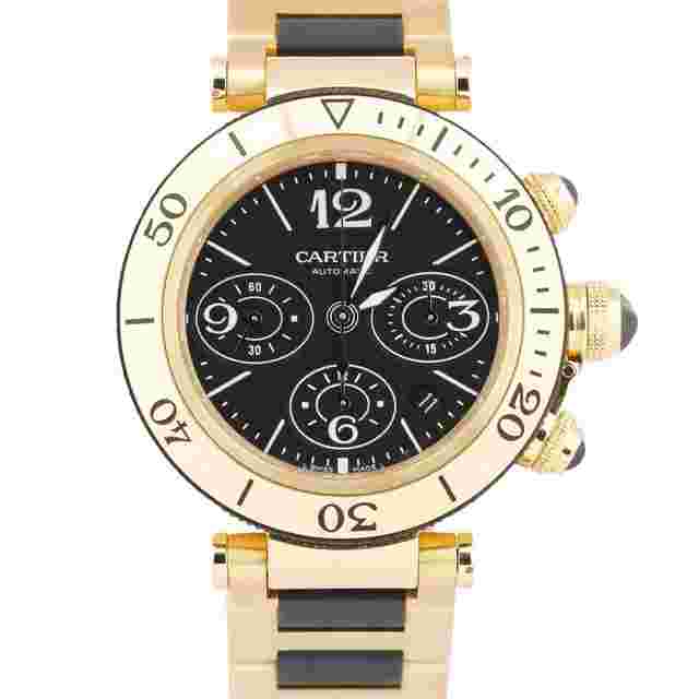 Cartier Pasha Seatimer
                           
                                 PAPERS Cartier Pasha Seatimer 42.5mm 18K Yellow Gold Rubber W301970M 3027 BOX