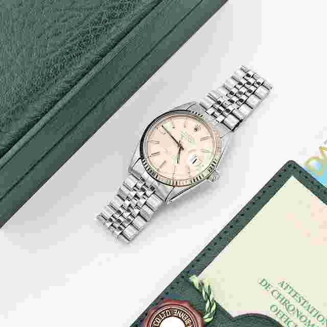 Rolex Datejust 36
                           
                                 ref. 1601 Silver dial Jubilee bracelet - Full Set
