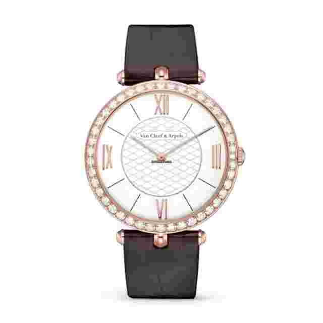 Van Cleef & Arpels Pierre Arpels
                           
                                 VCARO3GL00 Rose Gold Case with Brown Crocodile Leather Watch 2024