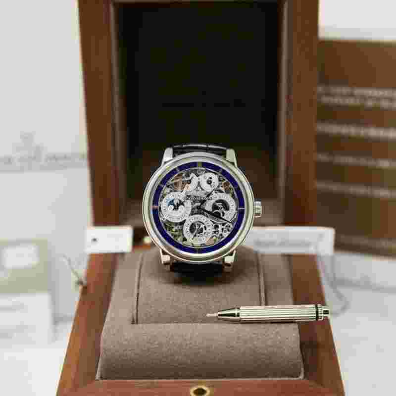 Jaeger-LeCoultre Master Grande Tradition
White Gold Case Skeleton Dial on Leather Strap (CCOMPLETE SET) UNWORN 42mm