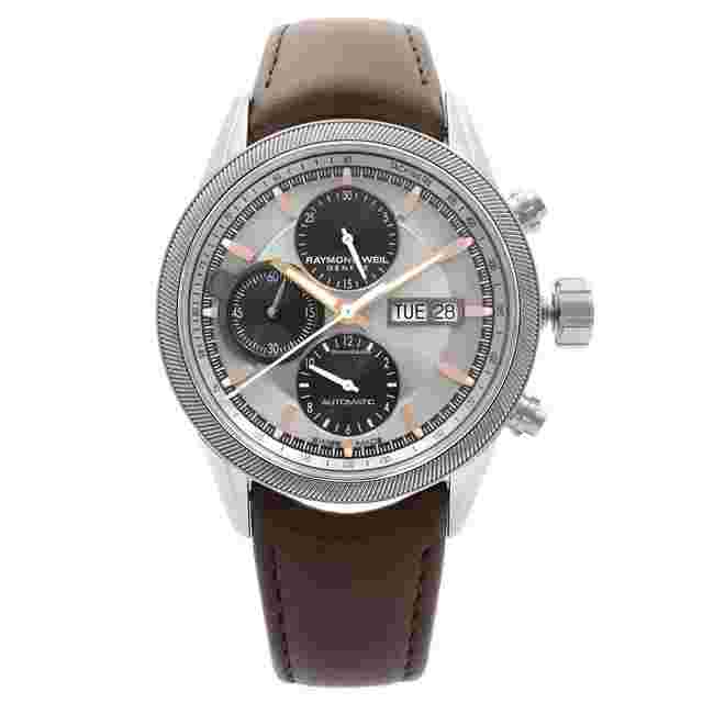 Raymond Weil Freelancer
                           
                                 42 Date Day Leather Steel Automatic Watch 7731-SC2-65655