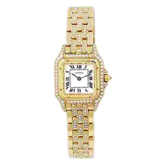 Cartier Panthère
                           
                                 Small 18K Yellow Gold Panthere de Cartier Watch 12802