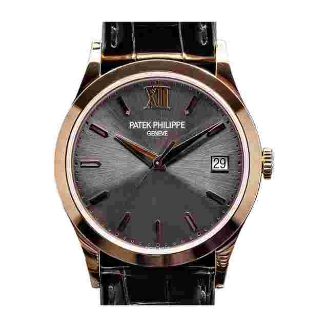 Patek Philippe Calatrava
                           
                                 5296R-016 Calatrava Limited Edition Rose Gold With Black Leather Watch Grey Dial 2024