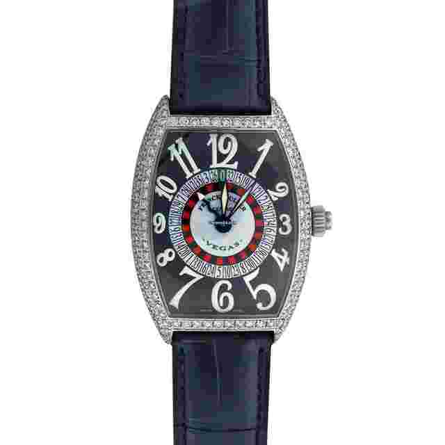 Franck Muller Vegas
                           
                                 Casablanca Vegas 6850 VEGAS D White Gold with Black Leather Watch 2024