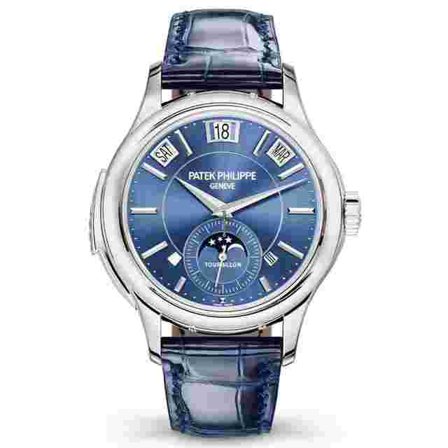 Patek Philippe Minute Repeater Perpetual Calendar
                           
                                 5207G-001 White Gold With Blue Leather Watch Blue Dial 2020