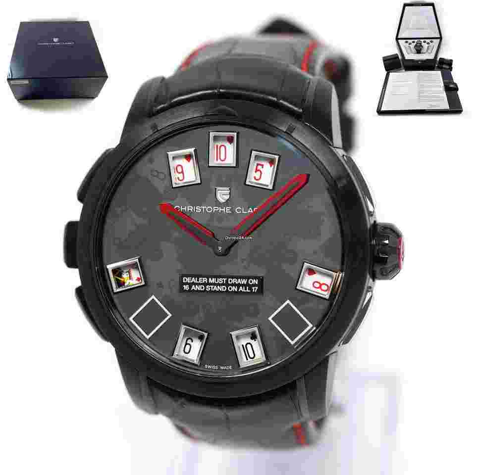 Christophe Claret
                           
                                 21 Blackjack 45MM Black Titanium Box Papers 2024 Service Paper