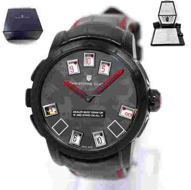 Christophe Claret
                           
                                 21 Blackjack 45MM Black Titanium Box Papers 2024 Service Paper