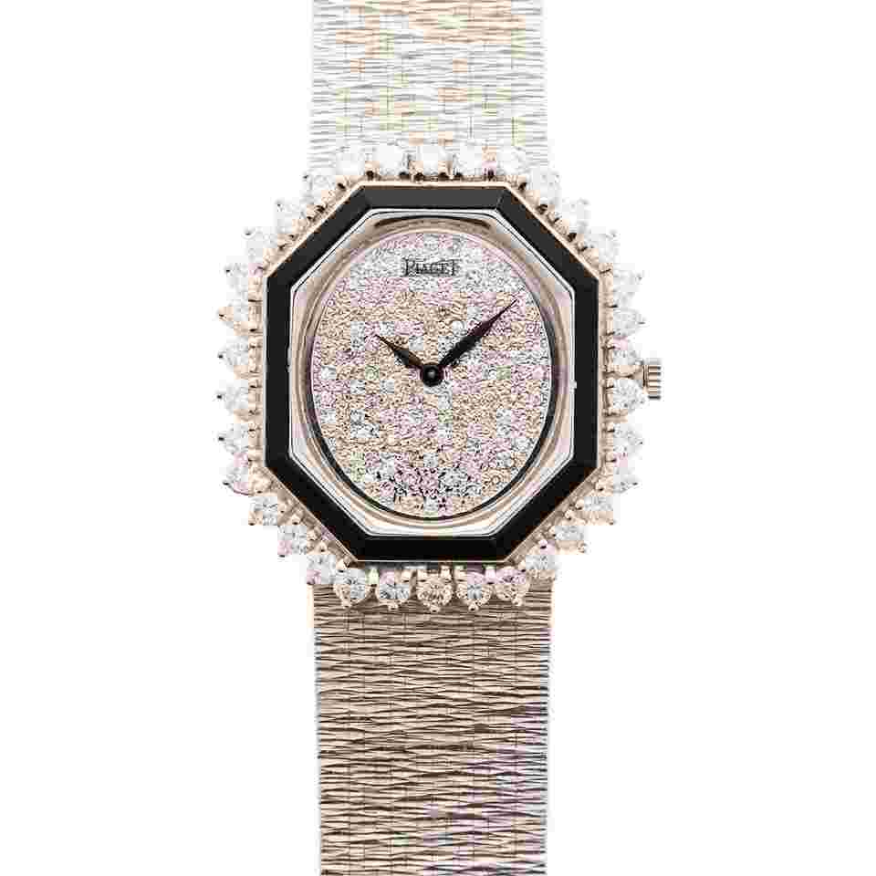 Piaget
                           
                                 White Gold Onyx and Diamond Watch Ref. 93419