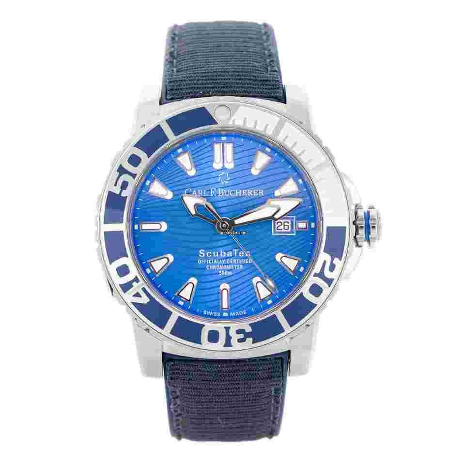 Carl F. Bucherer Patravi
                           
                                 ScubaTec Maldives Steel 45mm 10632.23.53.02 Full Set