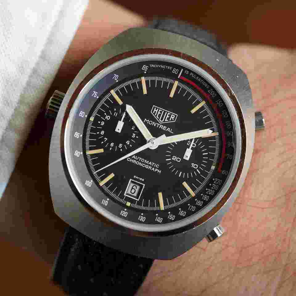 Heuer
                           
                                 Montreal Chronograph Reference 110.503 Unpolished w Box