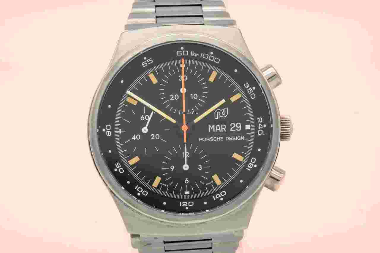 Orfina
                           
                                 Porsche Design Chronograph 7750 Rare Unpolished Stahl Automatik 40mm
