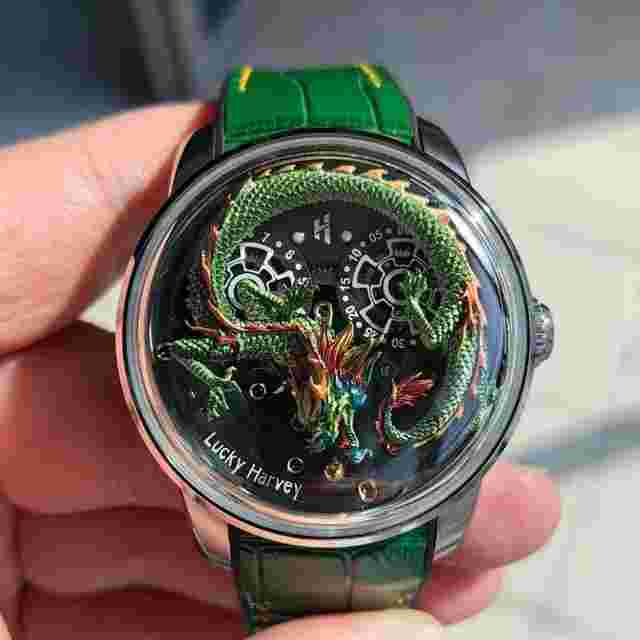 Lucky Harvey 3D dragon Dial Automatic Watch 43MM 