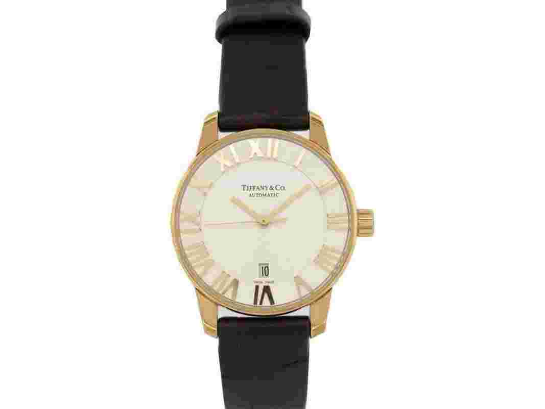 TIFFANY & CO ATLAS 29 mm automatique en or jaune 18k gold watch
