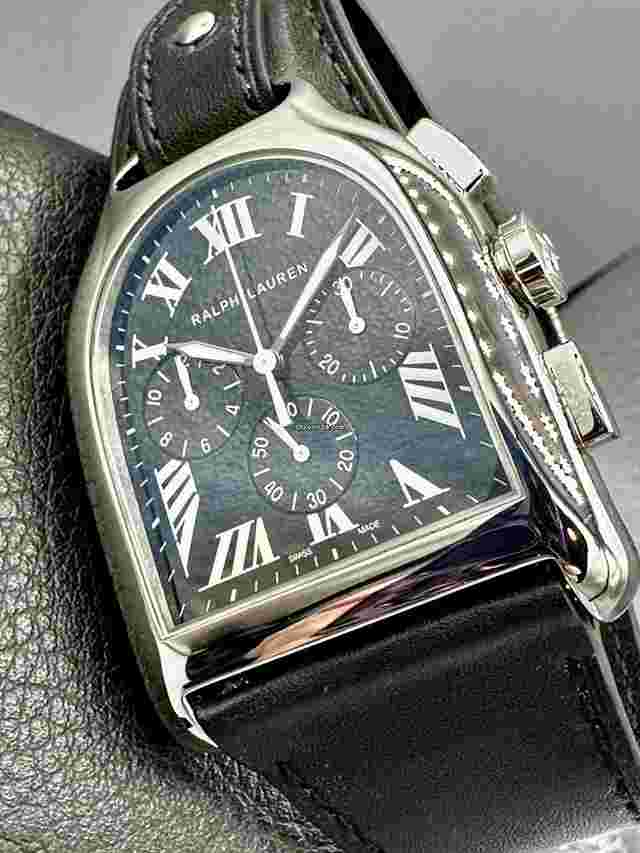 Ralph Lauren
                           
                                 Stirrup Chronograph Black lacquer Dial JLC Caliber RL 750 Automatic