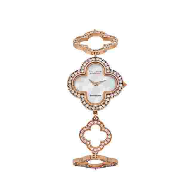 Van Cleef & Arpels Alhambra
                           
                                 and Arpels Alhambra 2365149 'Ladies' Vintage Rose Gold White Mother of Pearl Dial Quartz Watch